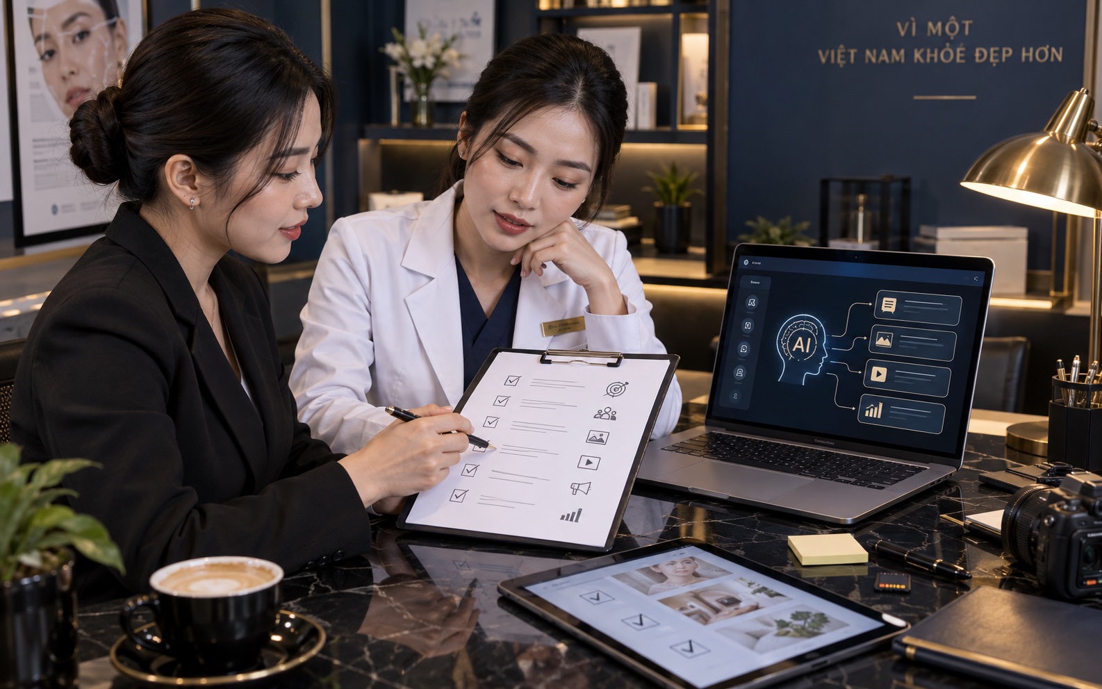 Trợ lý AI và checklist hỗ trợ xây dựng nội dung