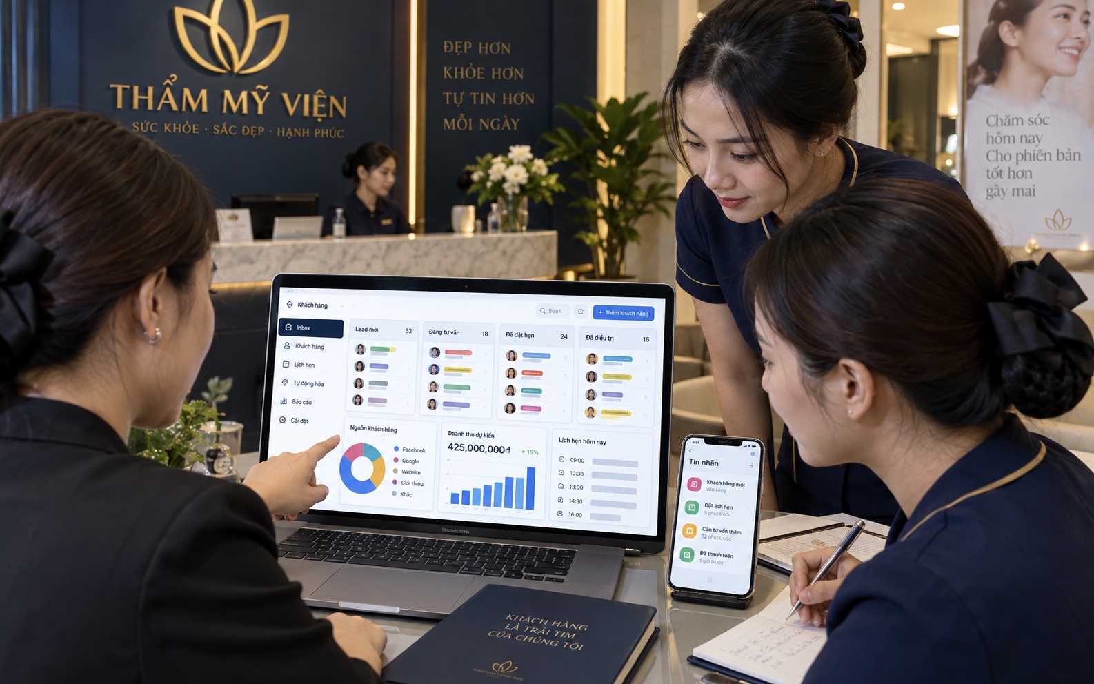 Hệ thống CRM Pancake theo dõi Lead, nguồn khách và thẻ tag