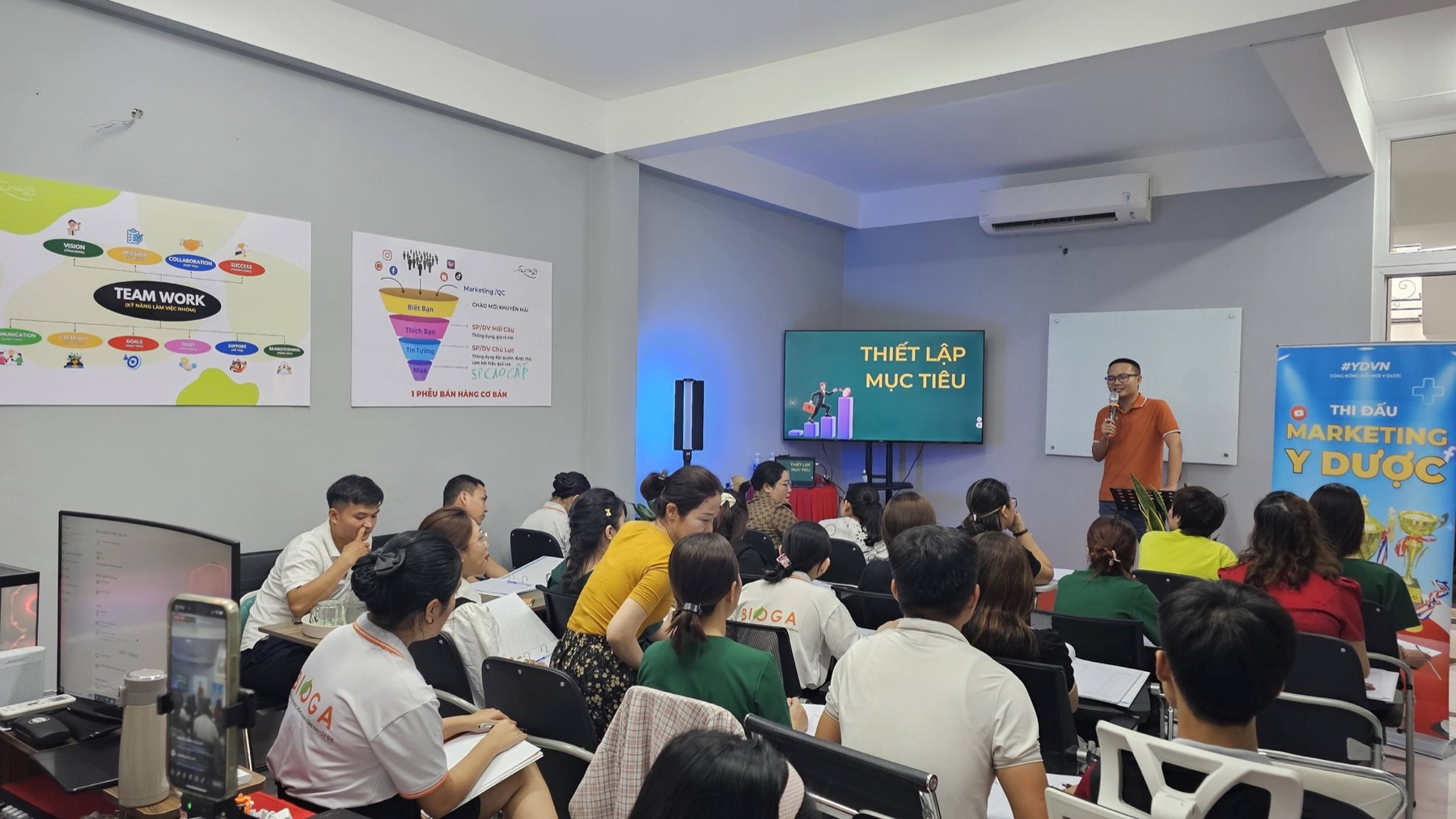 Đội ngũ tham gia buổi thiết lập mục tiêu cùng YDVN